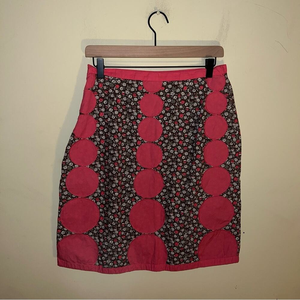 BODEN large dot floral print skirt 8 - Picture 4 of 5